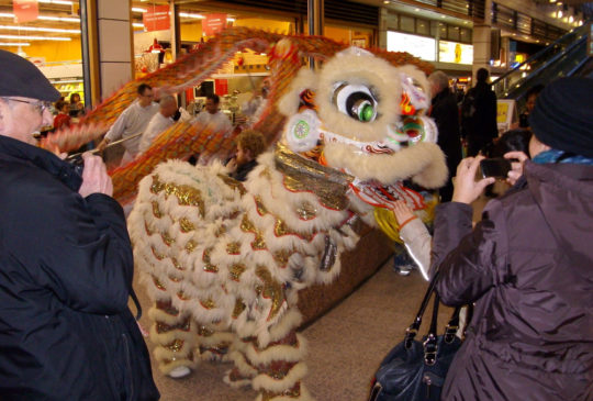 Animation Nouvel An Chinois Tigre Centre Commercial