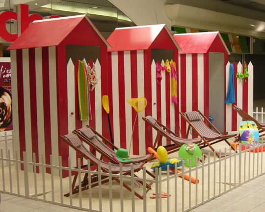 Décors Centre Commercial Cabines de plage