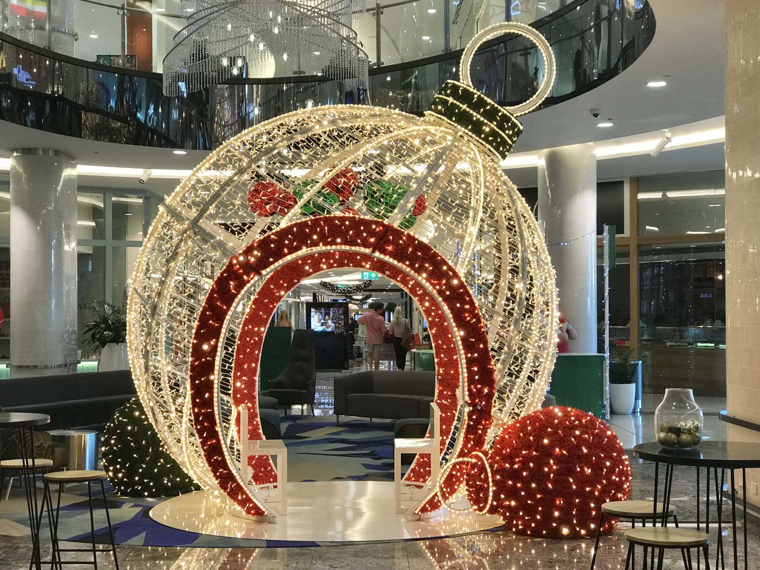 Professionnel Décorations Noël Illuminations Centre Commercial
