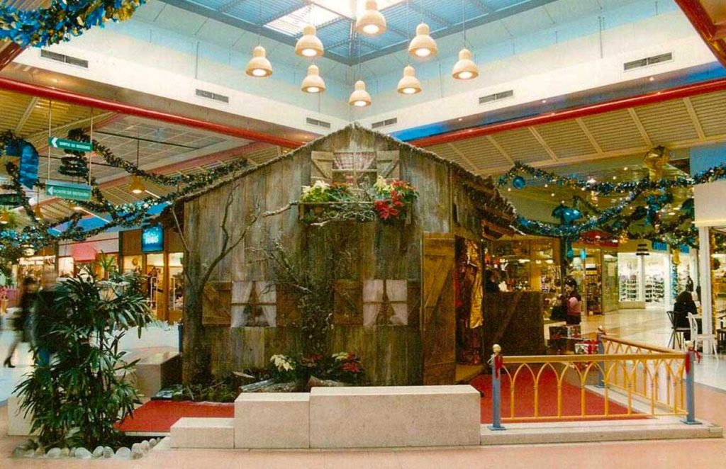 Décor de Père Noel Centre Commercial