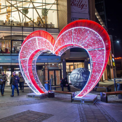 Coeur géant Saint-Valentin