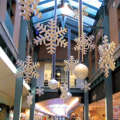 Décoration flocons de Noël